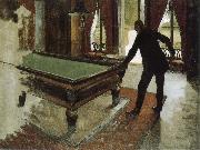 Gustave Caillebotte Pool table oil painting artist